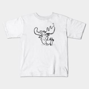 Big Headed Moose Kids T-Shirt